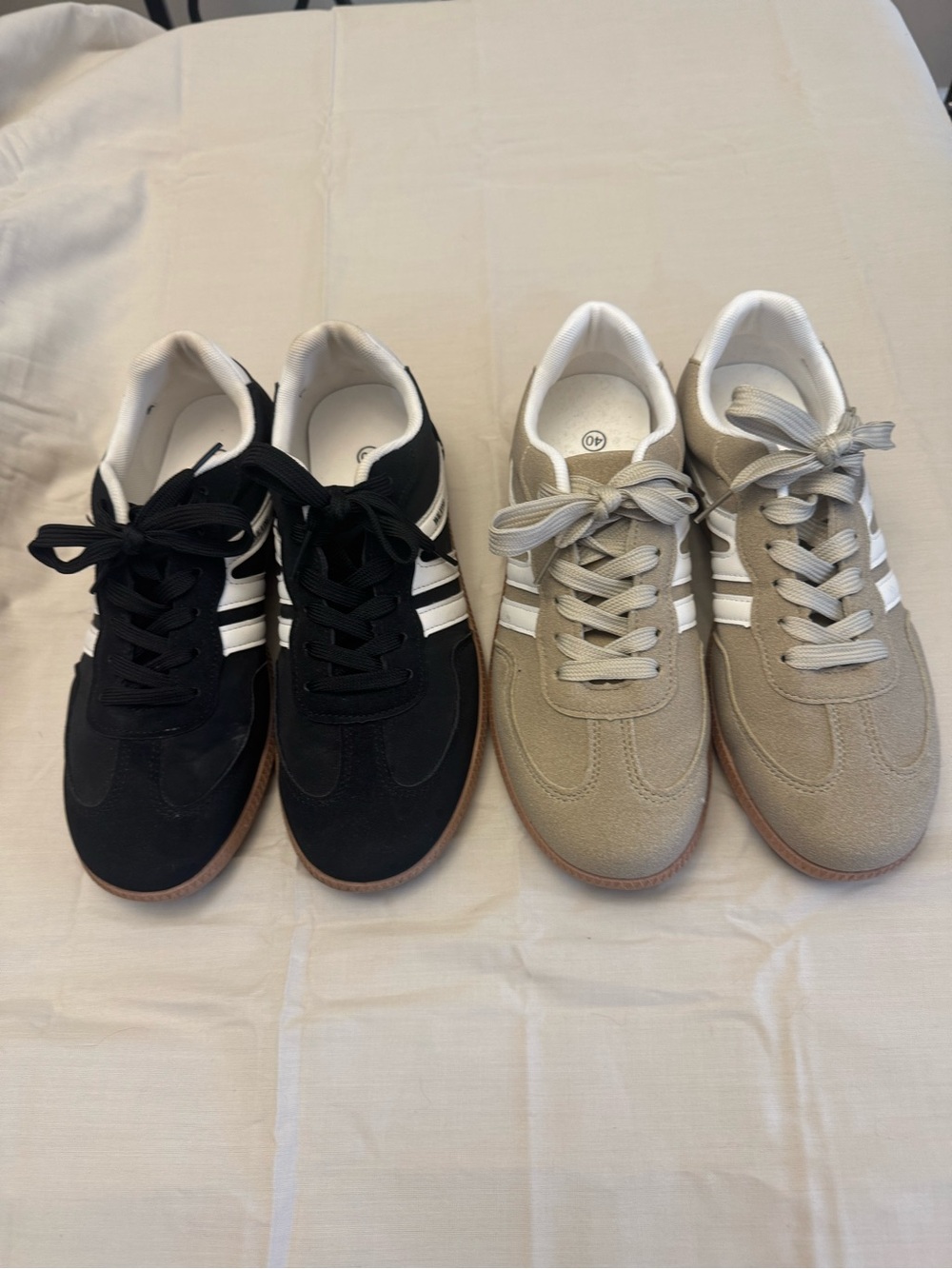 Bundle of 2 Retro-Inspired Casual Sneakers | Size 40 (Women’s 9–9.5 Approx.)